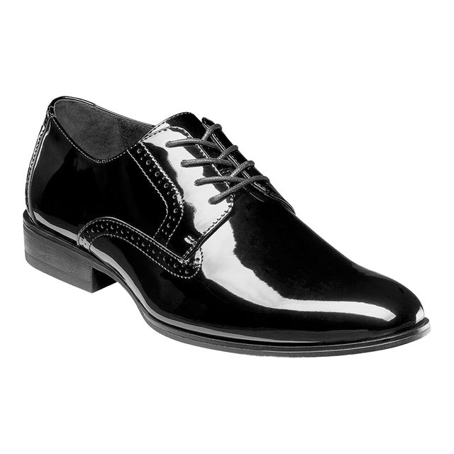 black stacy adams dress shoes Stacy Adams Black Aldrich Moc Toe Slip On Shoes  Karako Suits