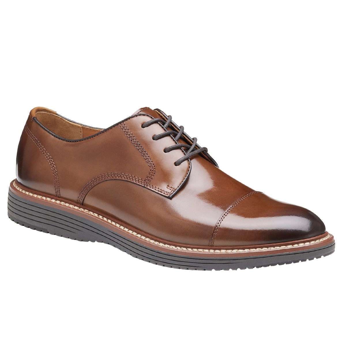 Johnston Tan Cap Toe MEN'S JOHNSTON MURPHY XC FLEX RALEIGH CAP TOE
