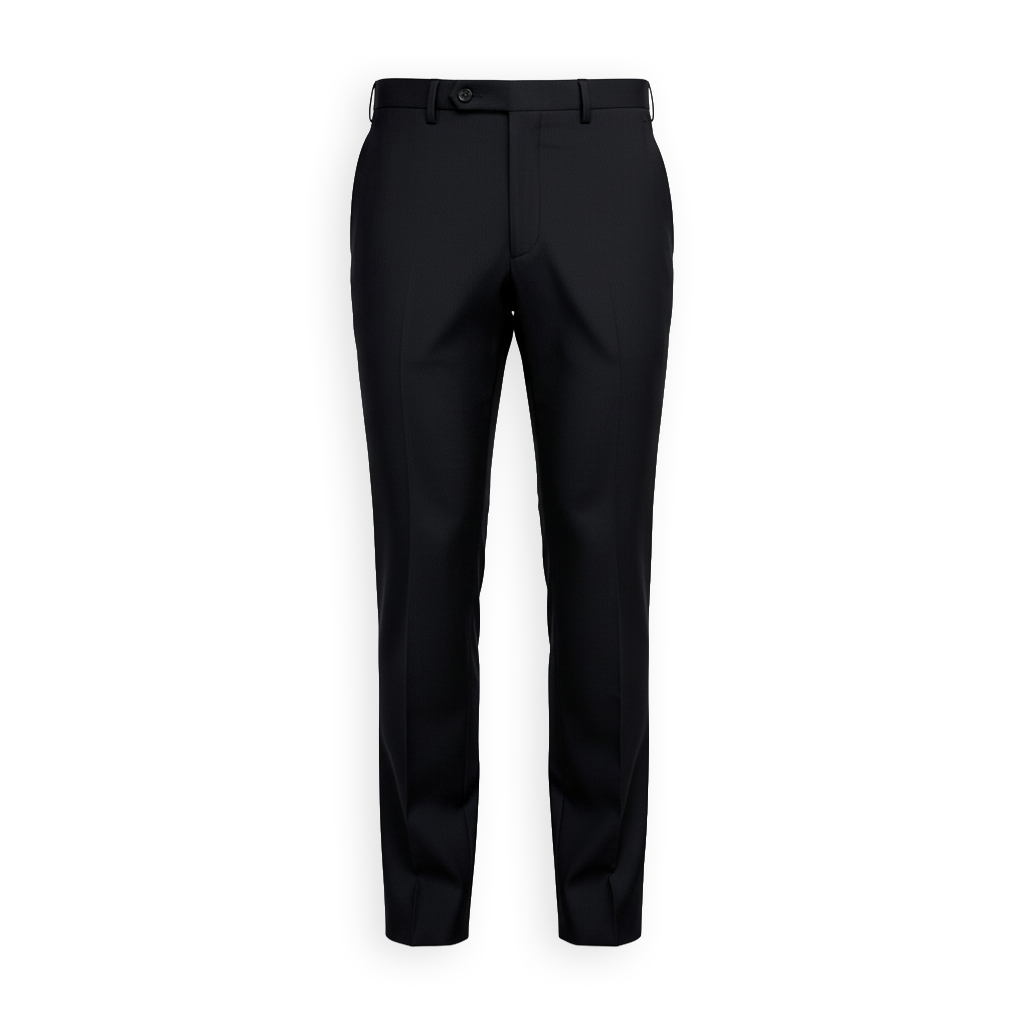 Men's Canaletto BLACK Suit Vitale Barberis Canonico Wool | 886.601