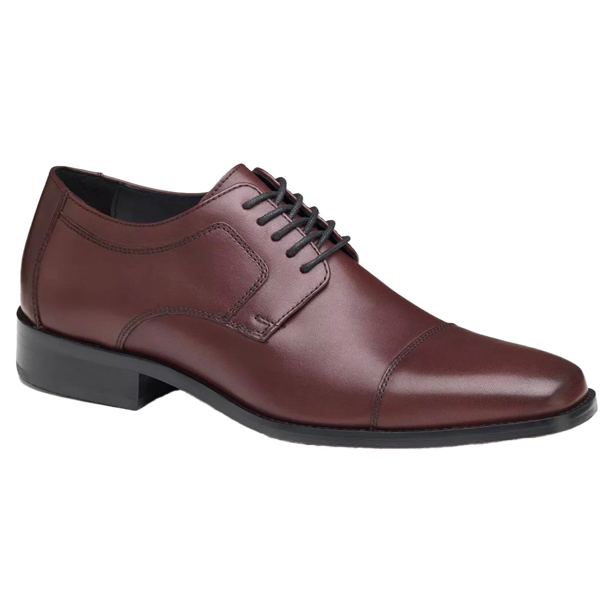 Johnston & Murphy NOVICK Men's BURGUNDY Cap Toe Lace-Up | 59-11703